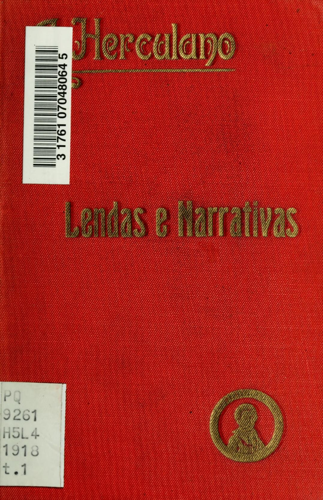 Capa de Lendas e Narrativas — Tomo I
