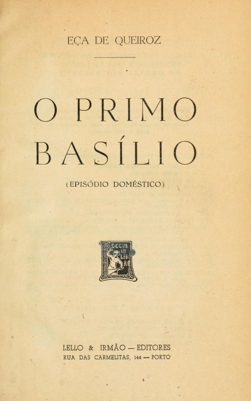Capa de O Primo Basílio