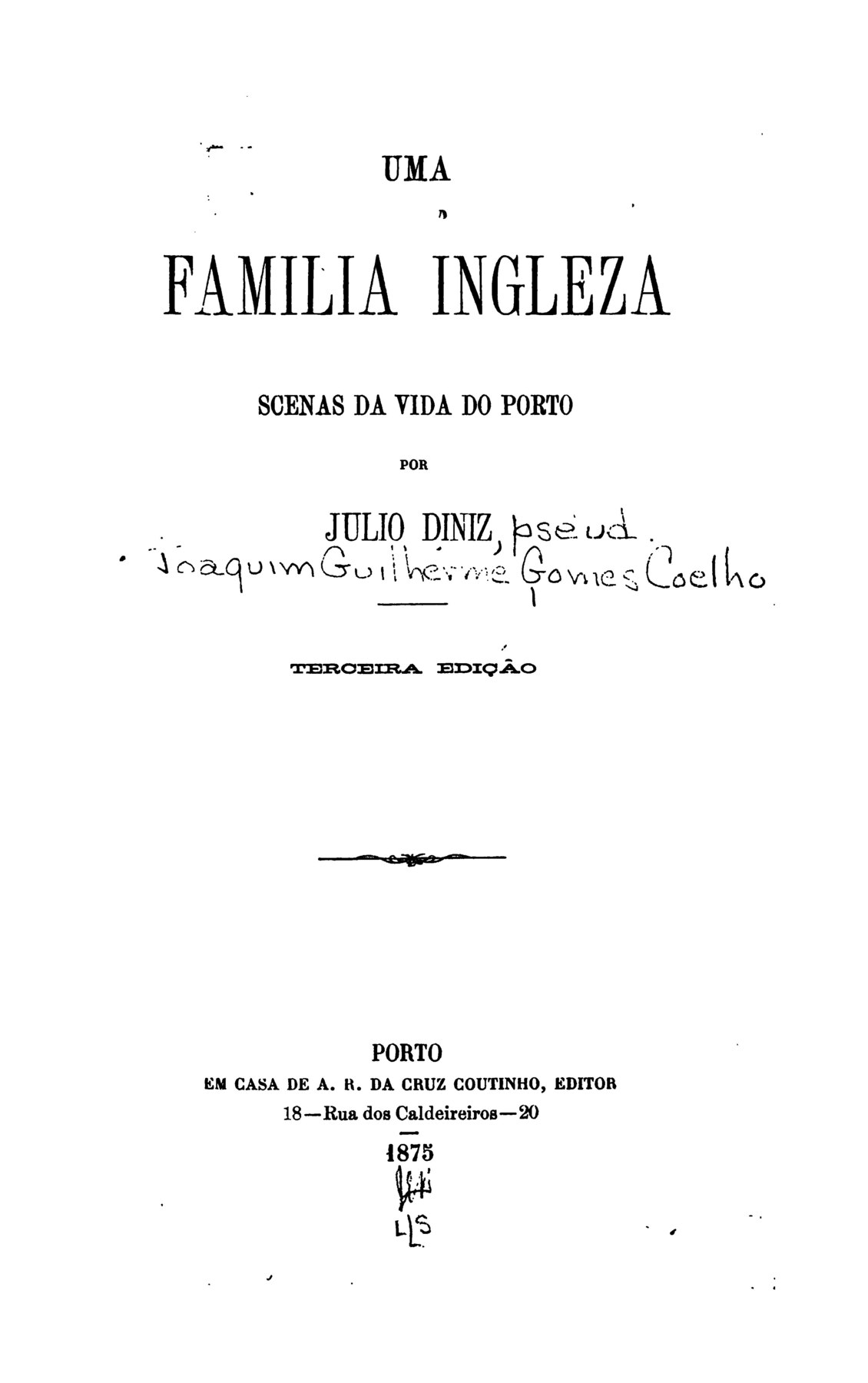 Capa de Uma Família Inglesa