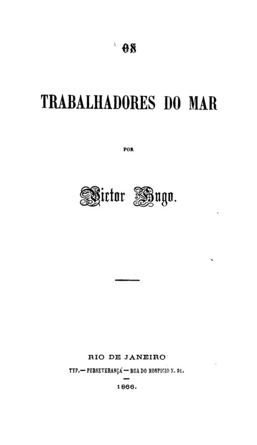 Capa de Os Trabalhadores do Mar