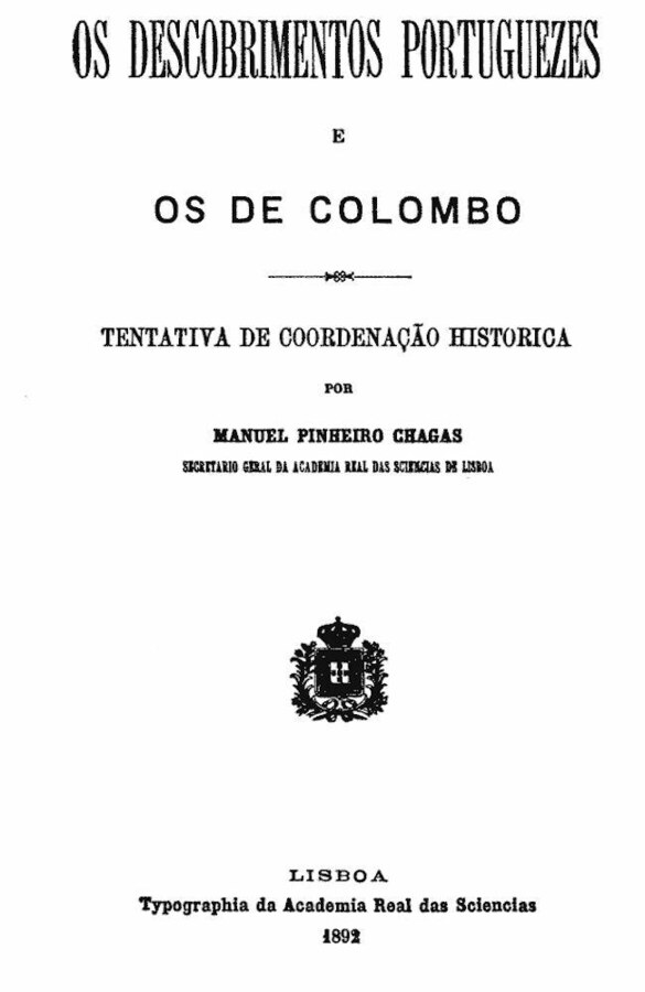 Capa de Os Descobrimentos Portugueses e Colombo