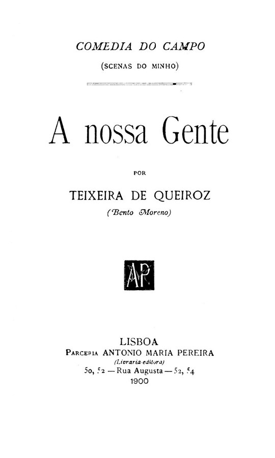 Capa de A Nossa Gente