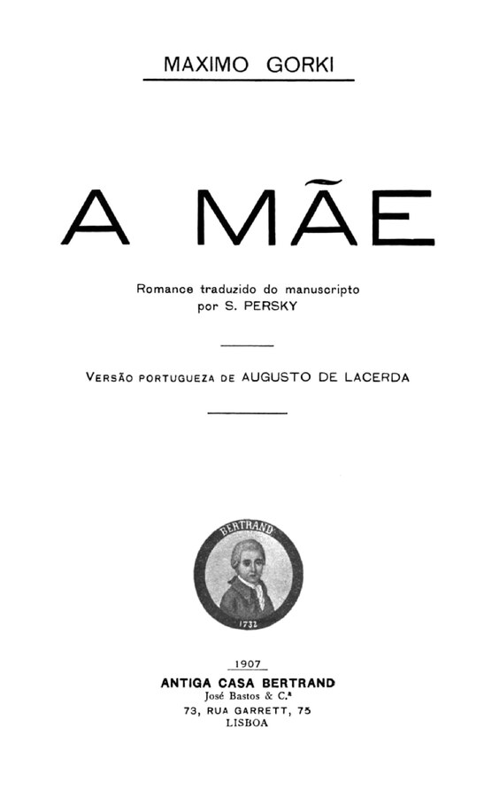 Capa de A Mãe