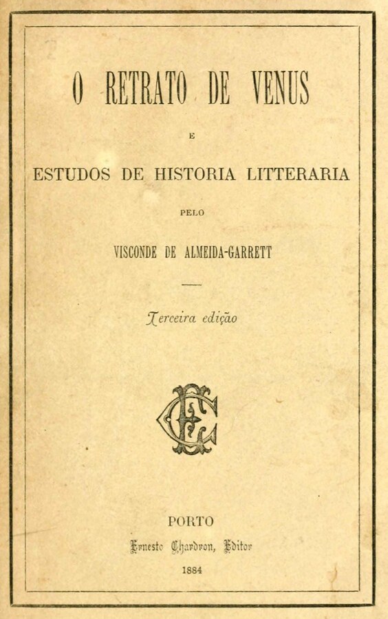 Capa de O Retrato de Vênus