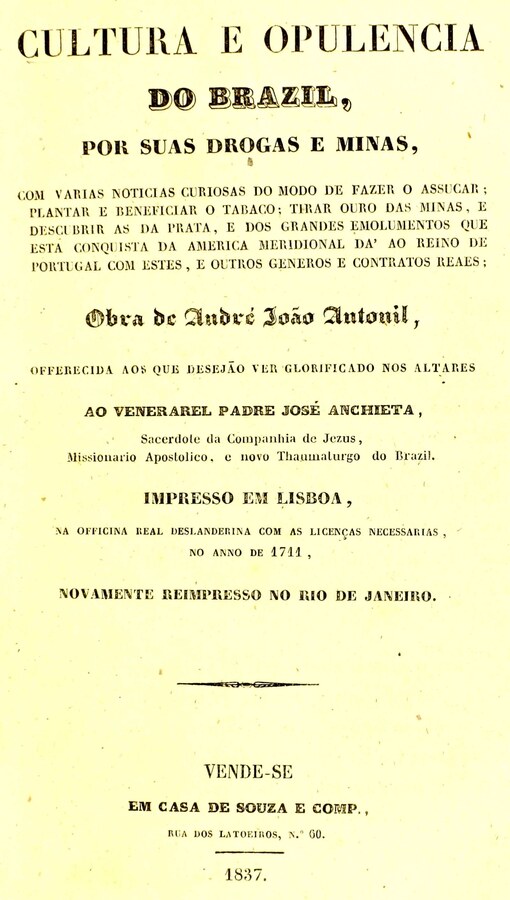 Capa de Cultura e Opulência do Brasil