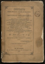 Capa de Chorographia historica, chronographica, genealogica, nobiliaria e politica do imperio do…