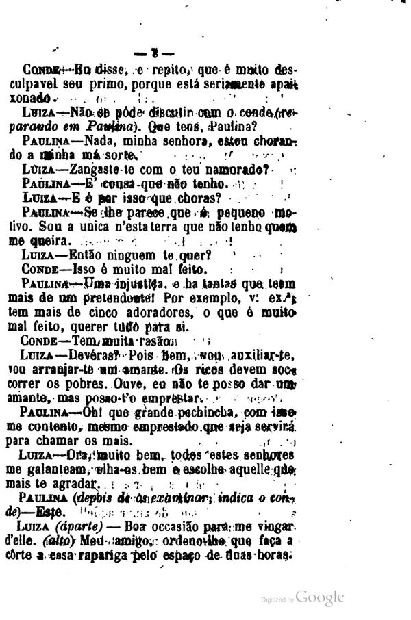 Capa de O amante emprestado; comedia en 1 acto