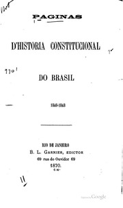 Capa de Paginas d'historia constitucional do Brasil, 1840-1848