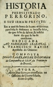 Capa de Historia do predestinado peregrino, e seu irmam precito