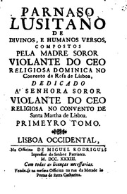 Capa de Parnaso lusitano de divinos, e humanos versos