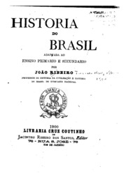Capa de História do Brasil : adaptada ao ensino primário e secundário