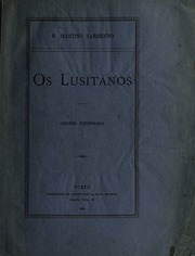 Capa de Os Lusitanos : questões d'ethnologia