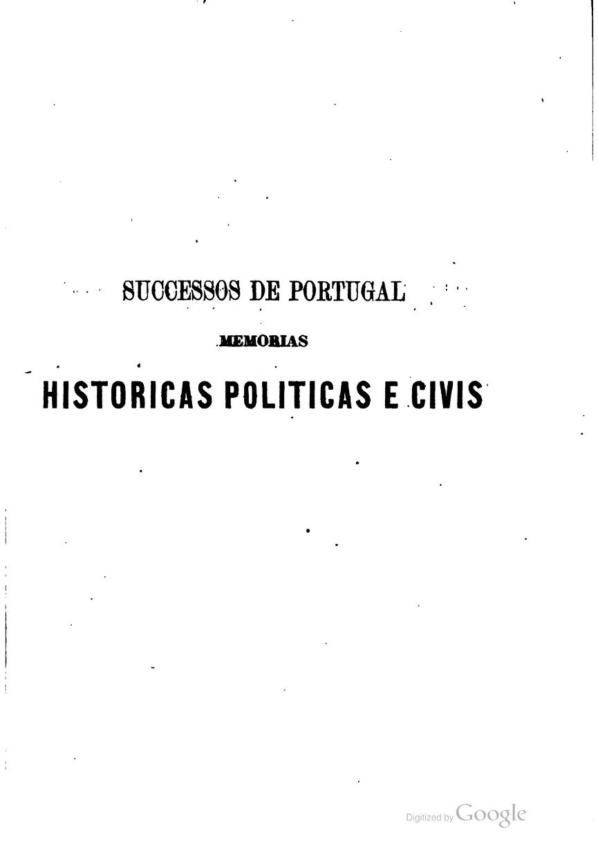 Capa de Successos de Portugal