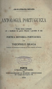 Capa de Antologia portugueza