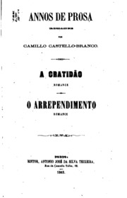 Capa de Annos de prosa, romance