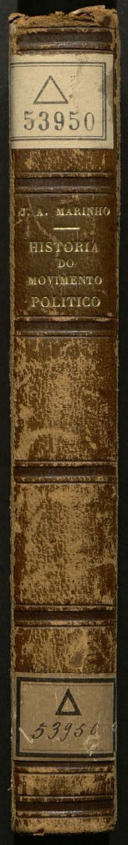 Capa de Historia do movimento politico que no anno da 1842 teve lugar na provincia de Minas Geraes