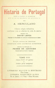 Capa de Historia de Portugal desde o começo da monarchia até o fim do reinado de Affonso III