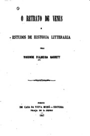 Capa de O retrato de Venus e Estudos de historia litteraria