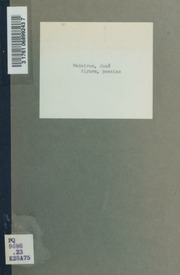 Capa de Alguém, poesías [por] José Medeiros e Elvira Bueno