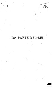 Capa de Da parte d'el-rei; romance historico do seculo XIV