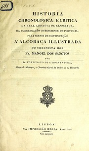 Capa de Historia chronologica, e critica da real abbadia de Alcobaça da congregação Cisterciense de…