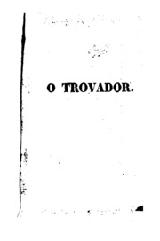 Capa de O trovador. Collecção de poesias contemporaneas