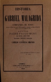 Capa de Historia de Gabriel Malagrida da Companhia de Jesus