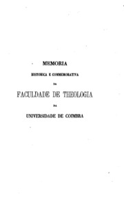 Capa de Esboço historico-litterario da Faculdade de Theologia da Universidade de Coimbra em…