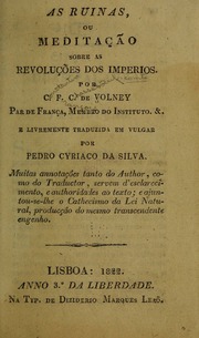 Capa de As ruinas