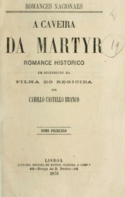 Capa de A caveira da martyr; romance histórico em seguimento da Filha do regicida