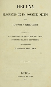Capa de Helena : fragmento de um romance inedito