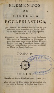 Capa de Elementos de historia ecclesiastica