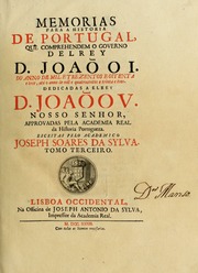 Capa de Memorias para a historia de Portugal, que comprehendem o governo del Rey D. Joaõ I. do anno…