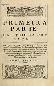 Capa de Ethiopia oriental, e varia historia de cousas, notaveis do oriente
