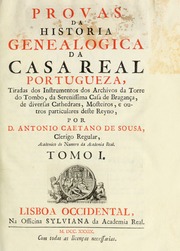 Capa de Provas da Historia genealogica da casa real portugueza