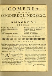 Capa de Comedia intitulada O poder do lindo sexo. Ou Amazonas