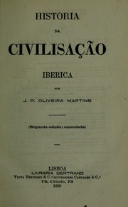 Capa de História da civilisação ibérica