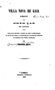 Capa de Villa nova de Gaia; romance