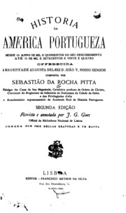 Capa de Historia da America portugueza desde o anno de mil a quinhentos do seu descobrimento ate o…