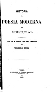 Capa de Historia da poesia moderna em Portugal