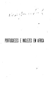 Capa de Portuguezes e inglezes em Africa ; romance scientifico