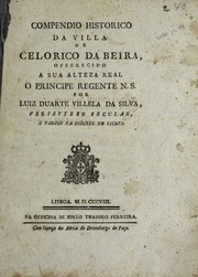 Capa de Compendio historico da villa de Celorico da Beira