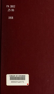 Capa de Synopse do bosquejo historico da litteratura classica grega