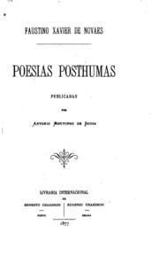 Capa de Poesias posthumas