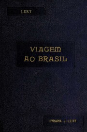 Capa de Historia de uma viagem feita á terra do Brasil