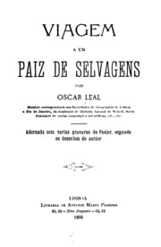 Capa de Viagem a um paiz de selvagens