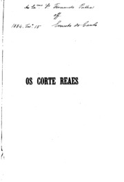 Capa de Os Corte-Reaes; memoria historica, acompanhada de muitos documentos ineditos